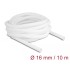 Delock Braided Sleeve self-closing 10 m x 16 mm white