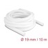 Delock Braided Sleeve self-closing 10 m x 19 mm white