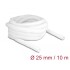 Delock Braided Sleeve self-closing 10 m x 25 mm white