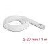 Delock Braided Sleeve with zip fastener heat-resistant 1 m x 20 mm white