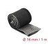 Delock EMI Shielding braided sleeve with hook-and-loop fastener heat resistant 1 m x 16 mm black