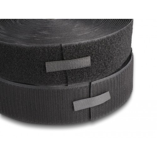 Delock Heavy-duty Hook-and-Loop tape L 15 m x W 50 mm black