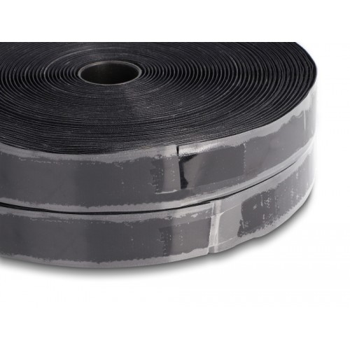 Delock Heavy-duty Hook-and-Loop tape self-adhesive L 15 m x W 25 mm black