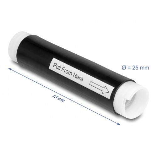 Delock Cold Shrink Tube 25 mm x 130 mm 2 pcs black