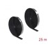 Delock Heavy-duty Hook-and-Loop tape self-adhesive L 25 m x W 25 mm black