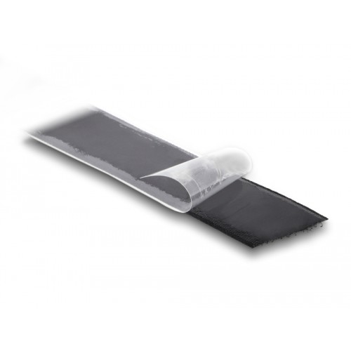 Delock Heavy-duty Hook-and-Loop tape self-adhesive L 25 m x W 25 mm black