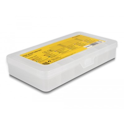 Delock Heat shrink tube assortment box, shrinkage ratio 2:1, transparent 196 pieces 2