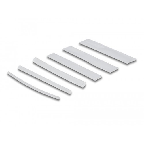 Delock Heat shrink tube assortment box, shrinkage ratio 2:1, transparent 196 pieces