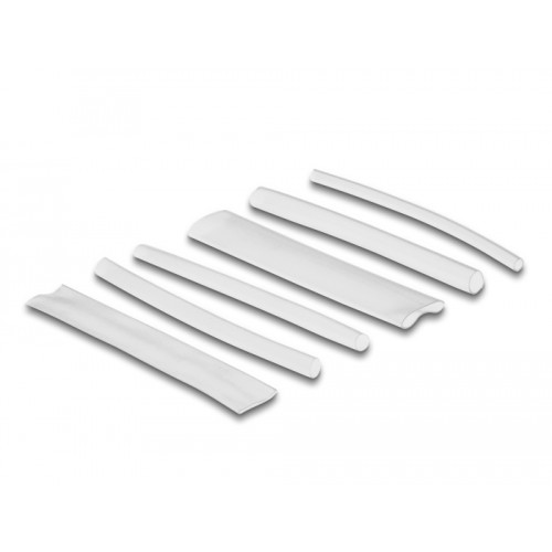 Delock Heat shrink tube assortment box, shrinkage ratio 2:1 single wall and dual wall with inside adhesive 3:1, transparent 135 