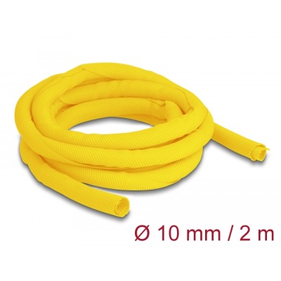 Delock Woven Sleeve self-closing heat-resistant 2 m x 10 mm yellow