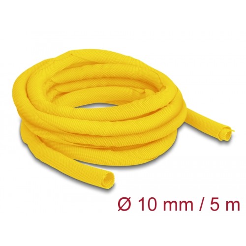 Delock Woven Sleeve self-closing heat-resistant 5 m x 10 mm yellow