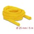 Delock Woven Sleeve self-closing heat-resistant 5 m x 25 mm yellow
