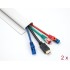 Delock Cable Duct for under-table mounting 57 x 25 mm - length 400 mm 2 pieces white