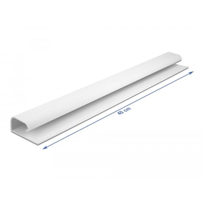 Delock Cable Duct for under-table mounting 57 x 25 mm - length 400 mm 2 pieces white 2