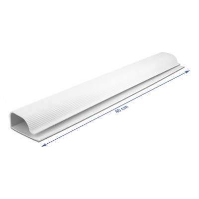 Delock Cable Duct for under-table mounting 63 x 28 mm - length 400 mm 2 pieces white 2