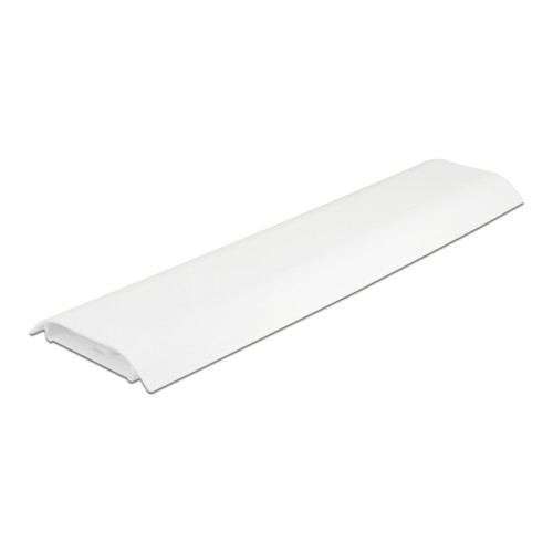 Delock Cable Duct self-adhesive with cable fixing 85 x 10 mm - length 300 mm 2 pcs white