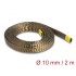 Delock Braided Sleeve made of basalt fibers 2 m x 10 mm brown