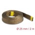 Delock Braided Sleeve made of basalt fibers 2 m x 25 mm brown