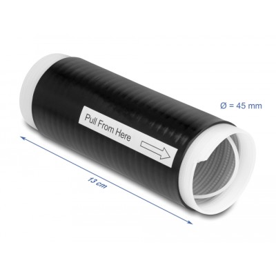 Delock Cold Shrink Tube 45 mm x 130 mm 2 pcs black 2