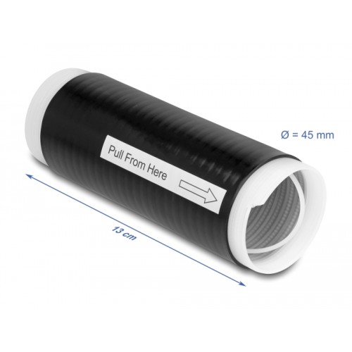 Delock Cold Shrink Tube 45 mm x 130 mm 2 pcs black