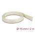 Delock Braided Sleeve made of nomex fibers 2 m x 15 mm white
