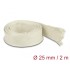 Delock Braided Sleeve made of nomex fibers 2 m x 25 mm white