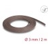 Delock Braided Sleeve rodent resistant stretchable 2 m x 3 mm brown