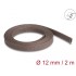 Delock Braided Sleeve rodent resistant stretchable 2 m x 12 mm brown
