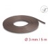 Delock Braided Sleeve rodent resistant stretchable 5 m x 3 mm brown