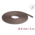 Delock Braided Sleeve rodent resistant stretchable 5 m x 6 mm brown