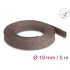 Delock Braided Sleeve rodent resistant stretchable 5 m x 19 mm brown