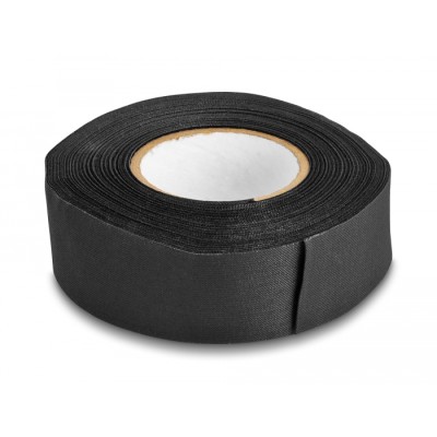 Delock Cloth Tape 25 m x 25 mm tearable self-adhesive black