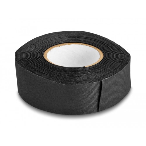 Delock Cloth Tape 25 m x 25 mm tearable self-adhesive black