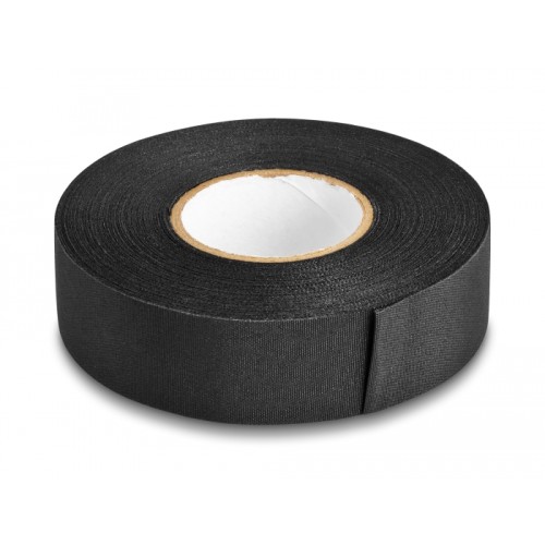 Delock Cloth Tape 25 m x 25 mm untearable self-adhesive black