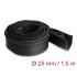 Delock Cable sleeve neoprene flexible with zip 1.5 m x 100 mm black