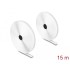 Delock Heavy-duty Hook-and-Loop tape L 15 m x W 20 mm white