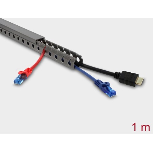 Delock Wiring Duct 25 x 25 mm - length 1 m grey