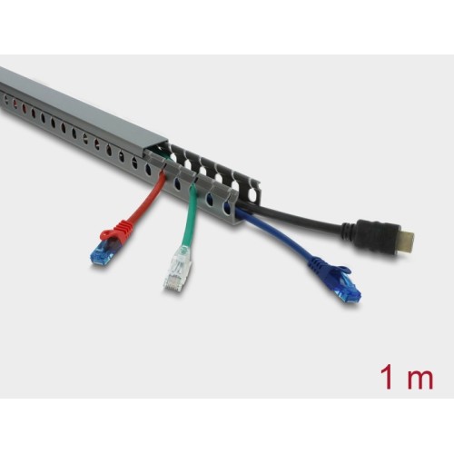 Delock Wiring Duct 30 x 30 mm - length 1 m grey