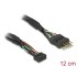Delock Cable USB 2.0 pin header female 2.00 mm 10 pin  USB 2.0 pin header male 2.54 mm 10 pin 12 cm