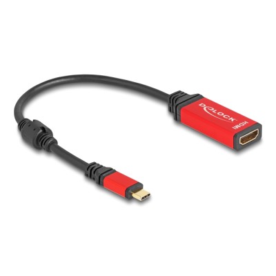 Delock USB Type-C™ to HDMI Adapter (DP Alt Mode) 8K 60 Hz with HDR function red 2