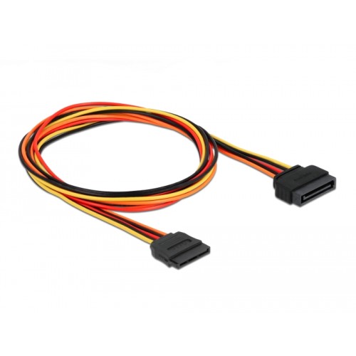 Delock Extension Cable Power SATA 15 Pin male > SATA 15 Pin female 100 cm