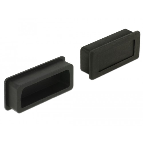 Delock Dust Cover for DVI female 10 pieces black