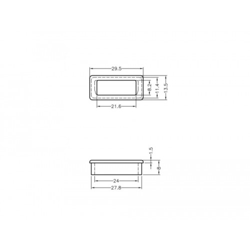 Delock Dust Cover for DVI female 10 pieces black