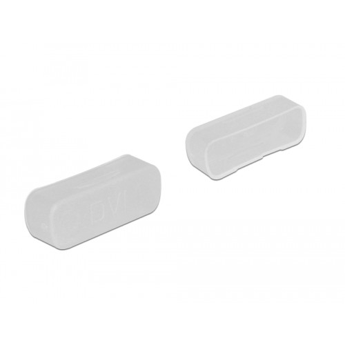 Delock Dust Cover for DVI female 10 pieces transparent