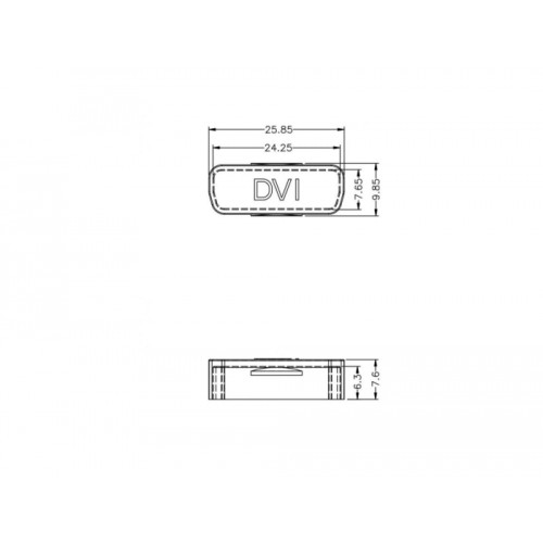 Delock Dust Cover for DVI female 10 pieces transparent