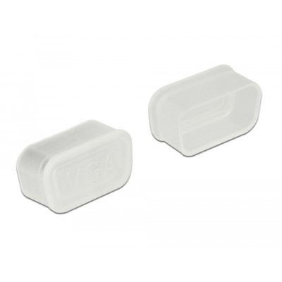 Delock Dust Cover for VGA and D-Sub9 / D-Sub15 female 10 pieces transparent 2
