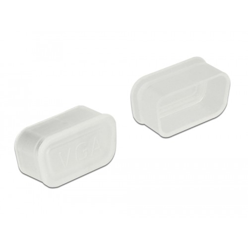 Delock Dust Cover for VGA and D-Sub9 / D-Sub15 female 10 pieces transparent