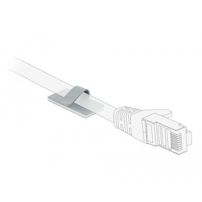 Delock Cable clamp self-adhesive stainless steel 10 pieces 2