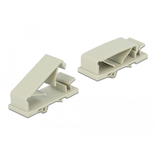 Delock Cable holder with Expansion Anchor grey 10 pieces