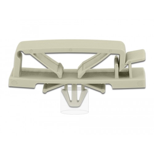 Delock Cable holder with Expansion Anchor grey 10 pieces